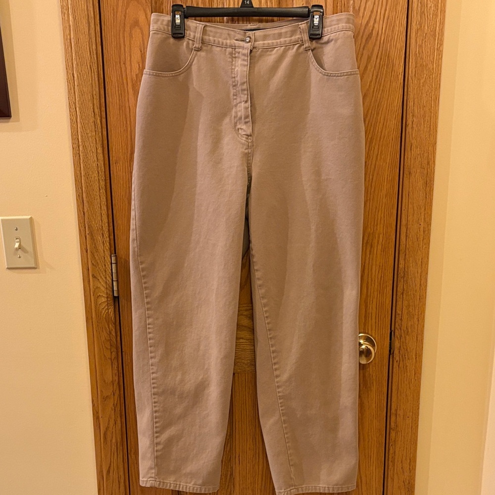Christopher & Banks Khaki Cotton Trousers